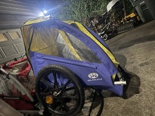 Burley Bee Bike Trailer for 1-2 Kids with Cover Yellow