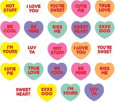 Candy Heart Stickers No Size, As Shown 