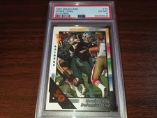 1992 Wild Card Football #70 Howie Long 50 Stripe PSA 6 EX-MT Raiders HOF