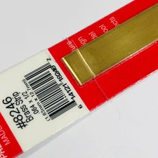 K&S 8246 Brass Strip 0.064" x 1/2" x 12"
