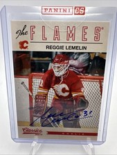 2012-13 Panini Classics Signatures Reggie Lemelin #94 Autographs AU Flames