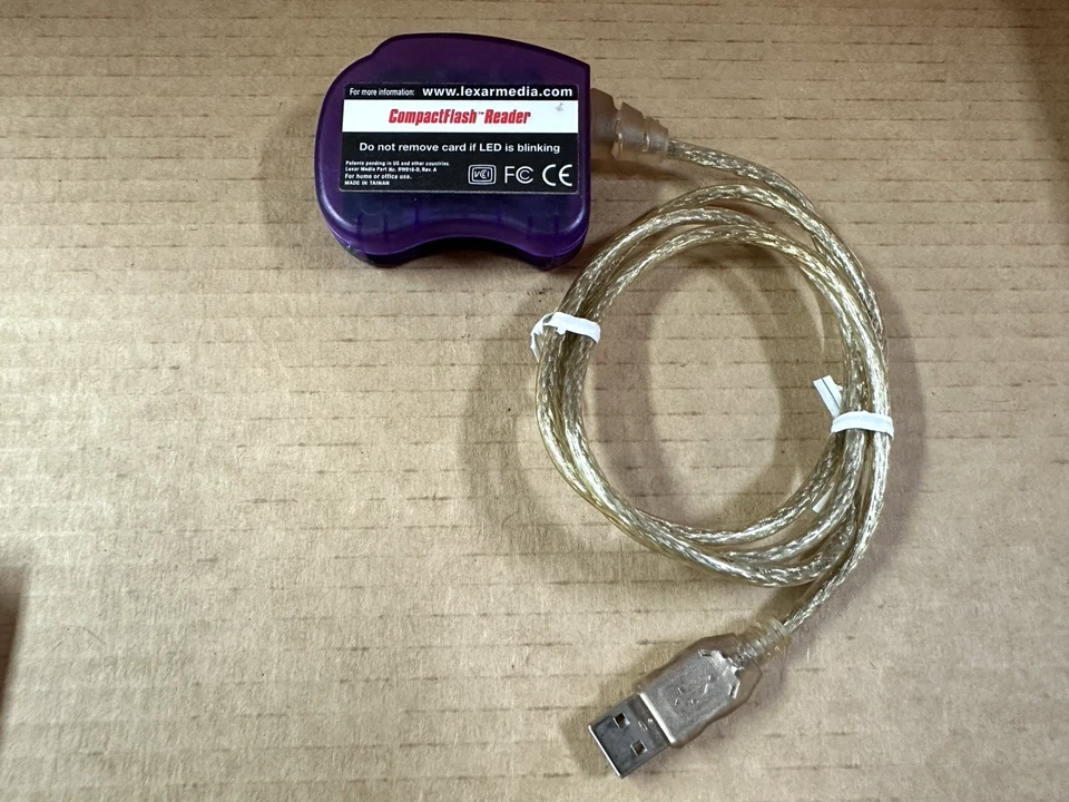 Vintage 2002 Lexar Media USB Compact Flash Reader WORKS - Image 2 of 4