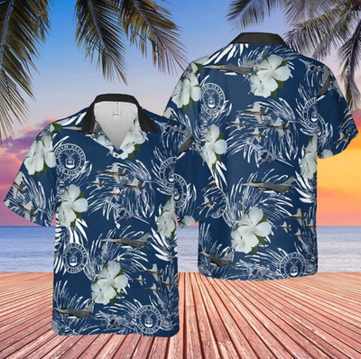 US Air Force Hawaiian Shirt Tropical Hawaii Beach Summer Shirt Best Gift
