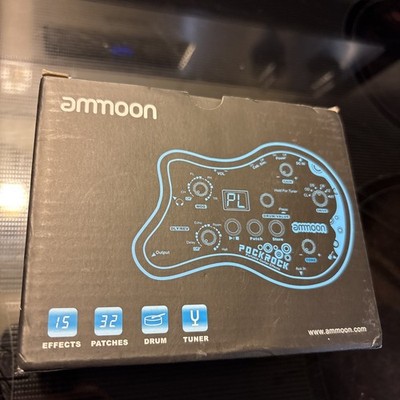 Ammoon Pockrock Black Portable Guitar Effects Pedal - Open Box