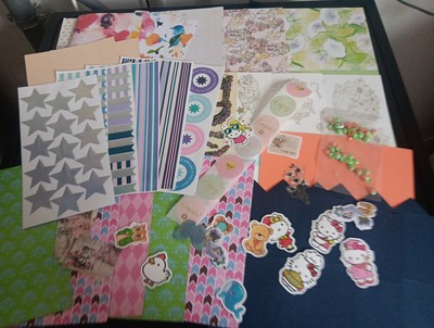 SALE PACKAGE HOBBYCRAFTS  FOR  SCRAPBOOKING WITH SEQUINS (SALE731)