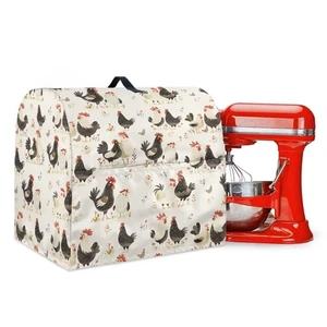 Kitchen Aid Cover for Stand Mixer with Pockets and Top Handle, 4.5-5qt Chicke...