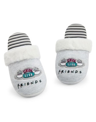 Friends Grau Central Perk Pantolette Hausschuhe Frauen