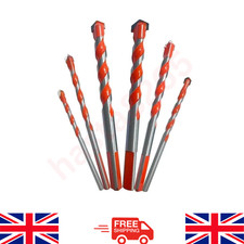 6x Masonry Drill Bit Set Extra Tough Carbide Drill Bits for Stone Concrete Brick