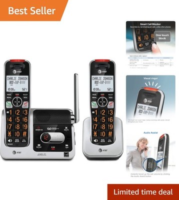 DECT 6.0 Cordless Phone with Answering Machine and Call Blocking