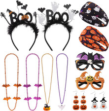 12 Pcs Halloween Headbands Halloween Costume Accessories Party Decor