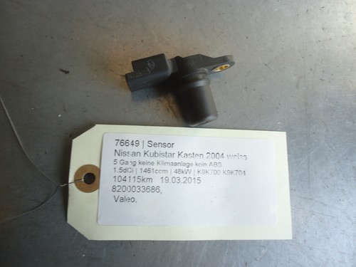 Nissan Kubistar Sensor 8200033686 1.5dCi 48kW K9K700 K9K704 76649