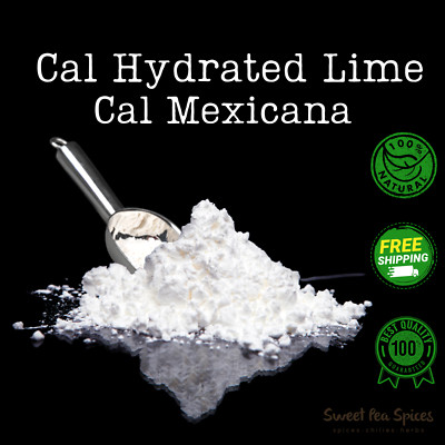 Cal Mexicana Mexican Lime 5 Lb - Slaked Lime (Calcium Hydroxide) Pure Food Grade