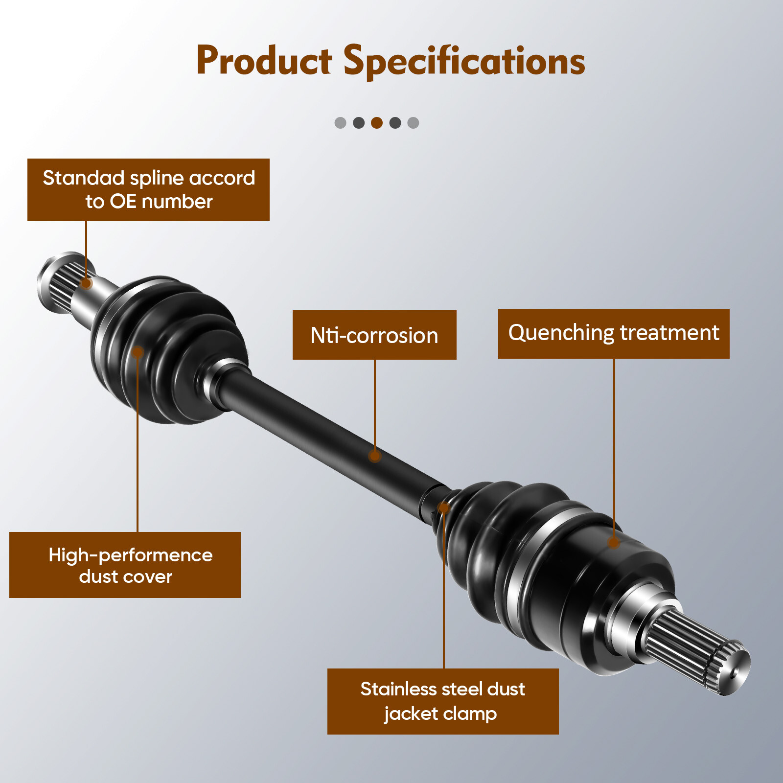 Rear CV Axle Drive Shaft For Yamaha Grizzly 700 2007-2013 Grizzly 550 ...