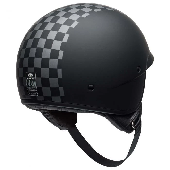 Bell Scout Air Check Open-Face Matt Black White, photo 2 of 3
