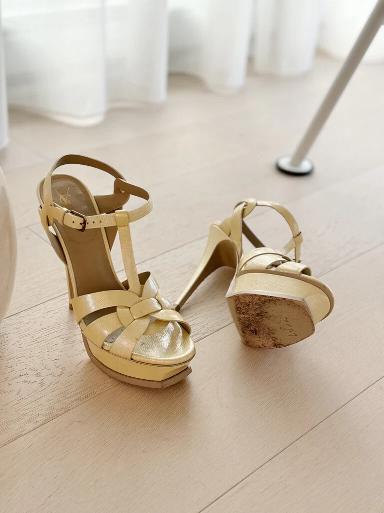 SAINT LAURENT Tribute Platform Sandali (TAGLIA 38 5)