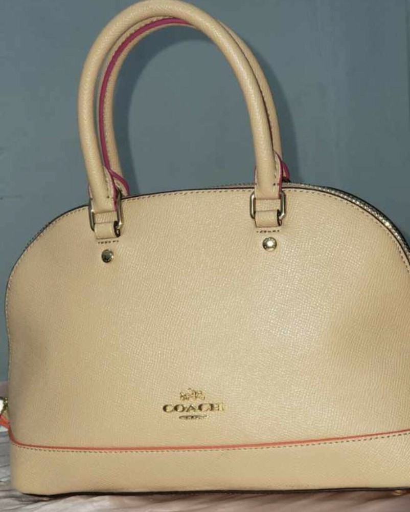 NWT COACH GRAIN LEATHER DREW SATCHEL BLOSSOM/SILVER IN ORIGINAL PACKAGING