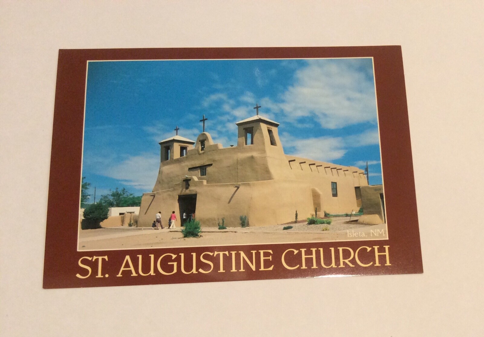 Church of St. Augustine Isleta New Mexico Postcard eBay