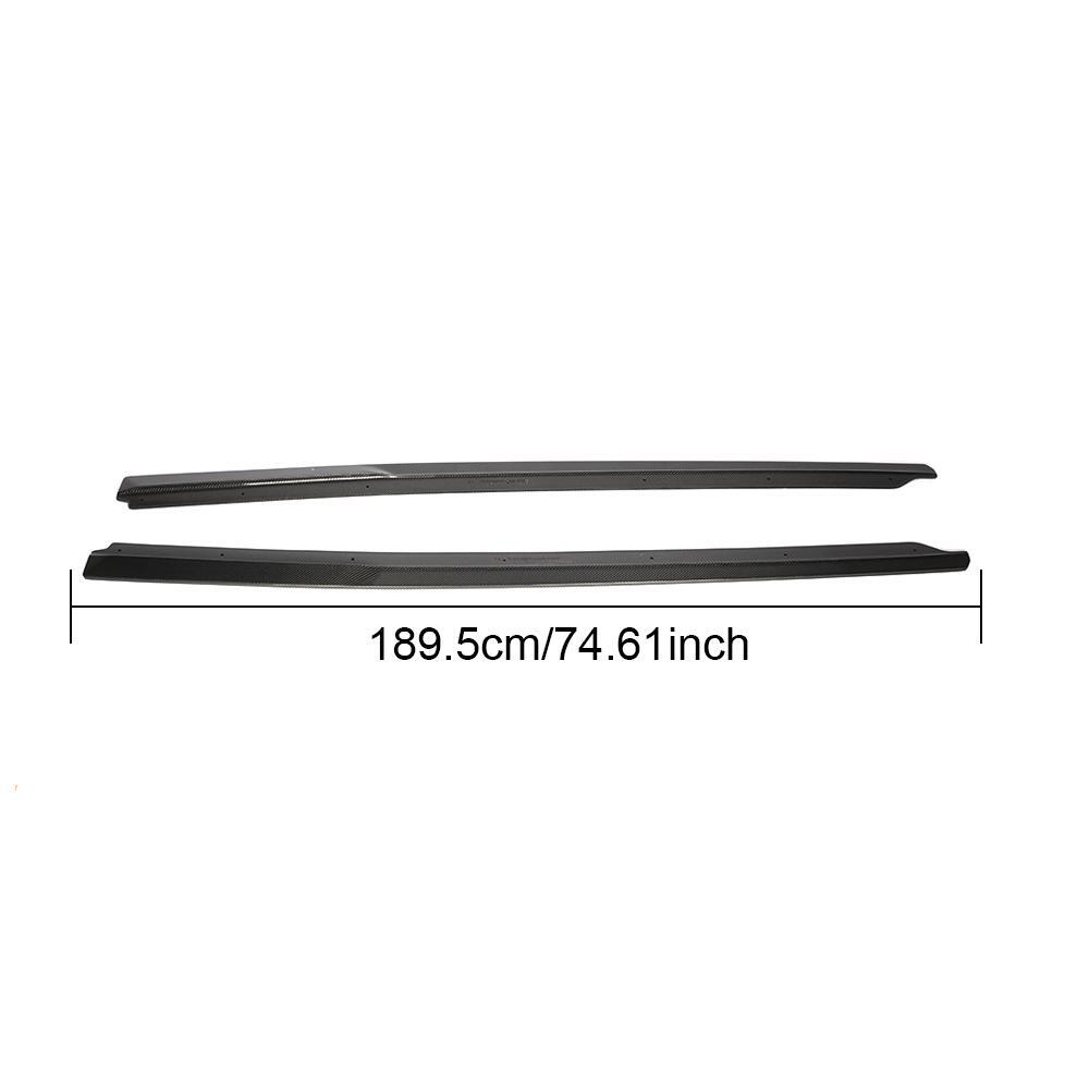 For Audi R8 V10 Gen 2 16-19 REAL CARBON FIBER Side Skirts Extensions Lip Spoiler