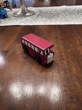 Thomas  Friends Bertie The Bus Wooden Railway 2003 Vintage Retired Burgundy