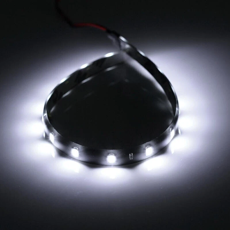 8x Blanco 15LED 30cm Coche Auto Parrilla Flexible Impermeable Tira de Luz SMD 12V Ventas Foto 2 de 4