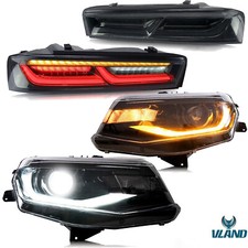 4PCS VLAND LED Scheinwerfer&Rückleuchten für Chevrolet Chevy Camaro 2016-2018