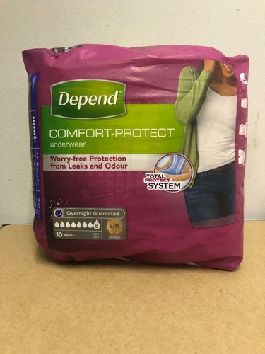 DEPEND Comfort proteggere biancheria intima per Donna-Taglia S/M 10  Pantaloni | eBay