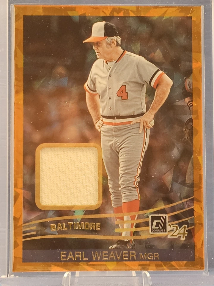 2024 Panini Donruss #38 Earl Weaver Relic Memorabilia Card Baltimore Orioles 🔥 - Image 3 of 3