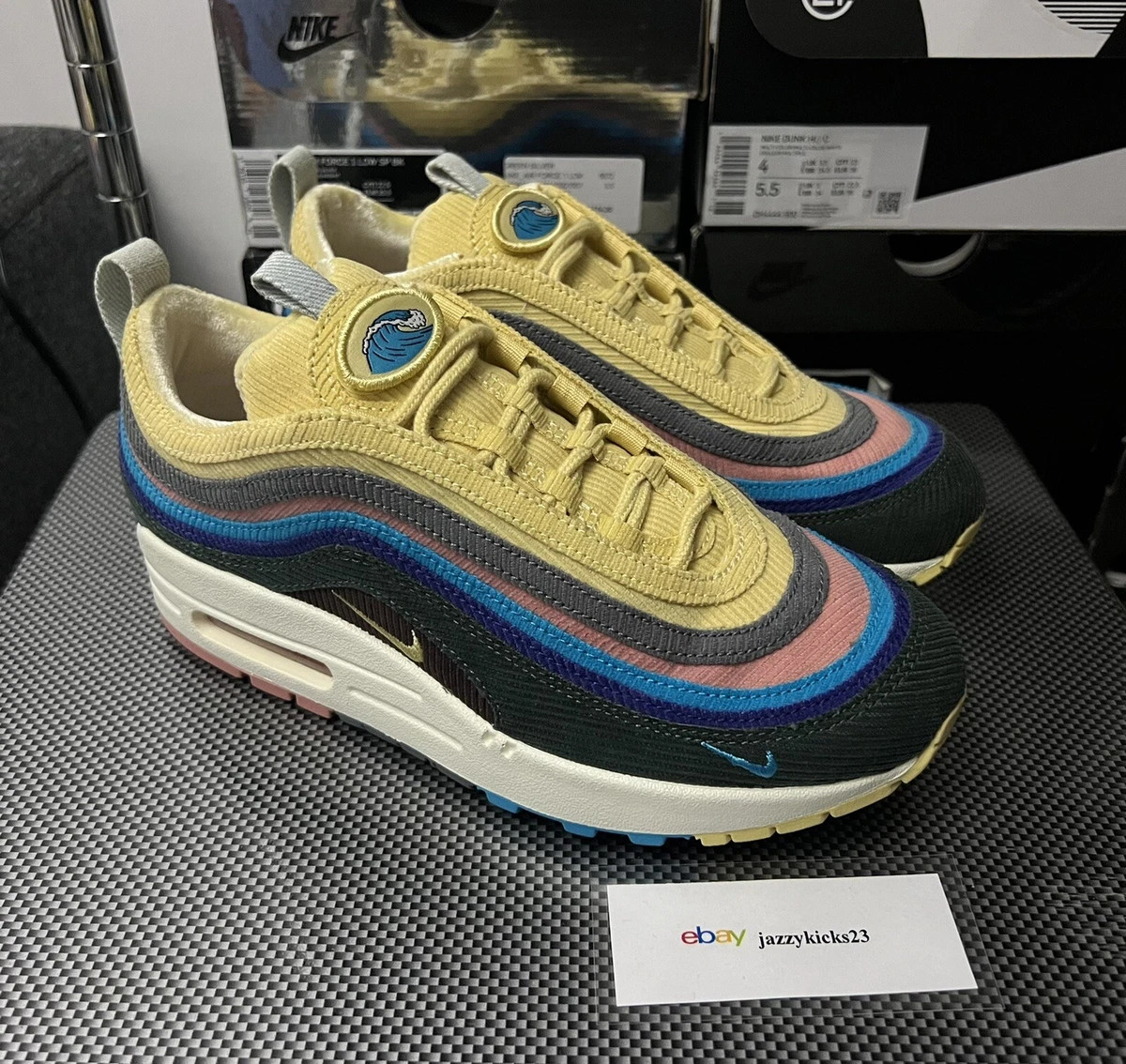 Invalidez Rugido Interior 2018 Nike Air Max 1/97 Sean Wotherspoon Size 4Y | eBay