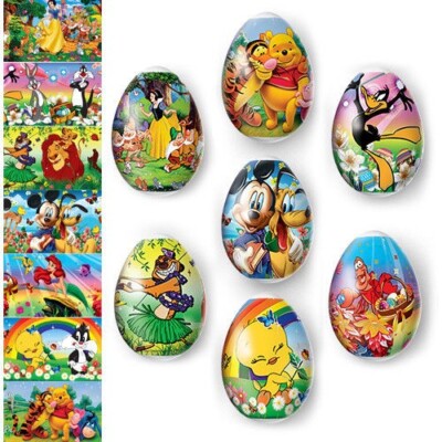 Easter Egg Wraps Disney Films Kids Heat Shrink Sleeves Decoration Pysanka