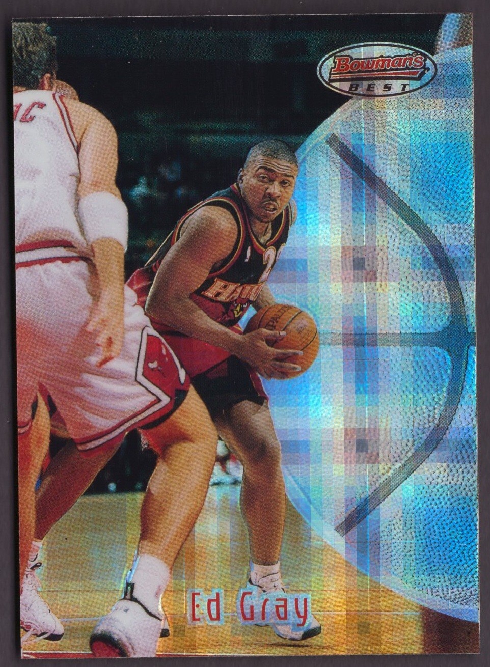 1997-98 Bowman's Best Atomic Refractor #119 Ed Gray Atlanta Hawks