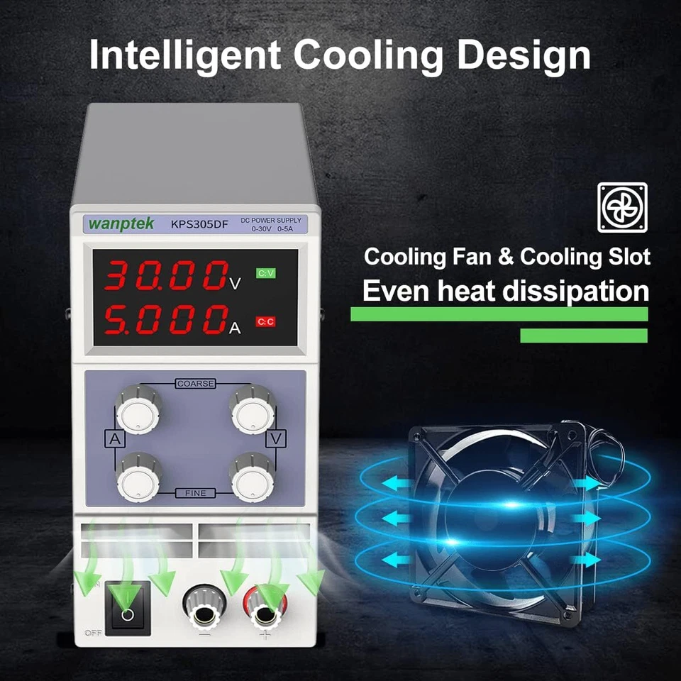 30/60/120V 3A/5A/10A Lab adjustable DC Power Supply Variable Bench Power Source - Image 4 of 4