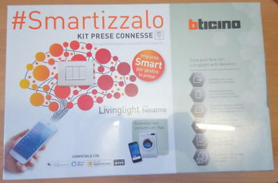 WHITE BTICINO SN3000KIT LIVING LIGHT WITH NETATMO