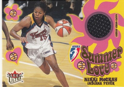 2002 Nikki McCray Fleer Ultra WNBA Summer Love GAME JERSEY Insert - Fever