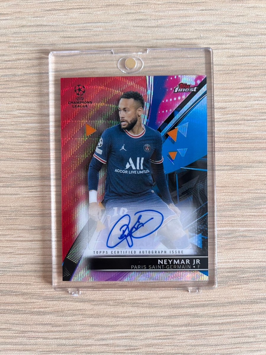 2021-22 Topps Finest Soccer UCL Neymar Jr. Auto 2/5 PSG 2021-22 Topps Finest Soccer UCL Neymar Jr. Auto 2/5 PSG
