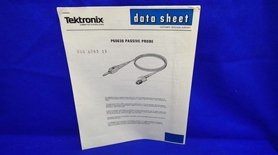 TEKTRONIX P6063B PASSIVE PROBE DATA SHEET 010-6063-13