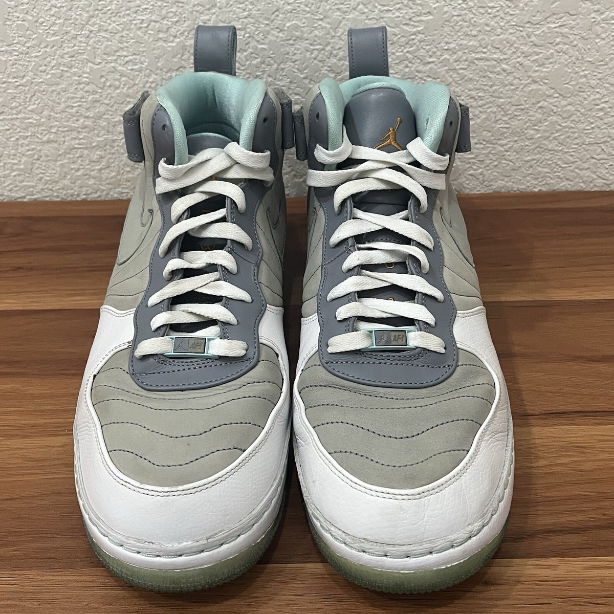 2007 Nike Air Jordan XII AJF12 LS Glacier Ice Shoes Size 12‎ Men 318546-071 Jordan Fusion 12 LS Glacier Ice for Sale | Authenticity  main image 2