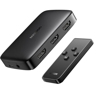 HDMI Switch, 4K, 3 in 1 out, HDMI Verteiler, 4K@30Hz, Fernbedienung, Ugreen