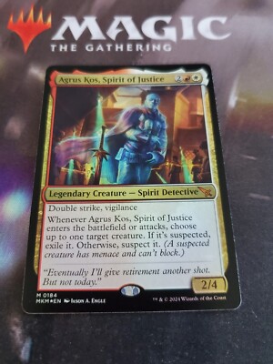 Mtg. Agrus Kos, Spirit of Justice. Foil. Murders at Karlov Manor. Nm