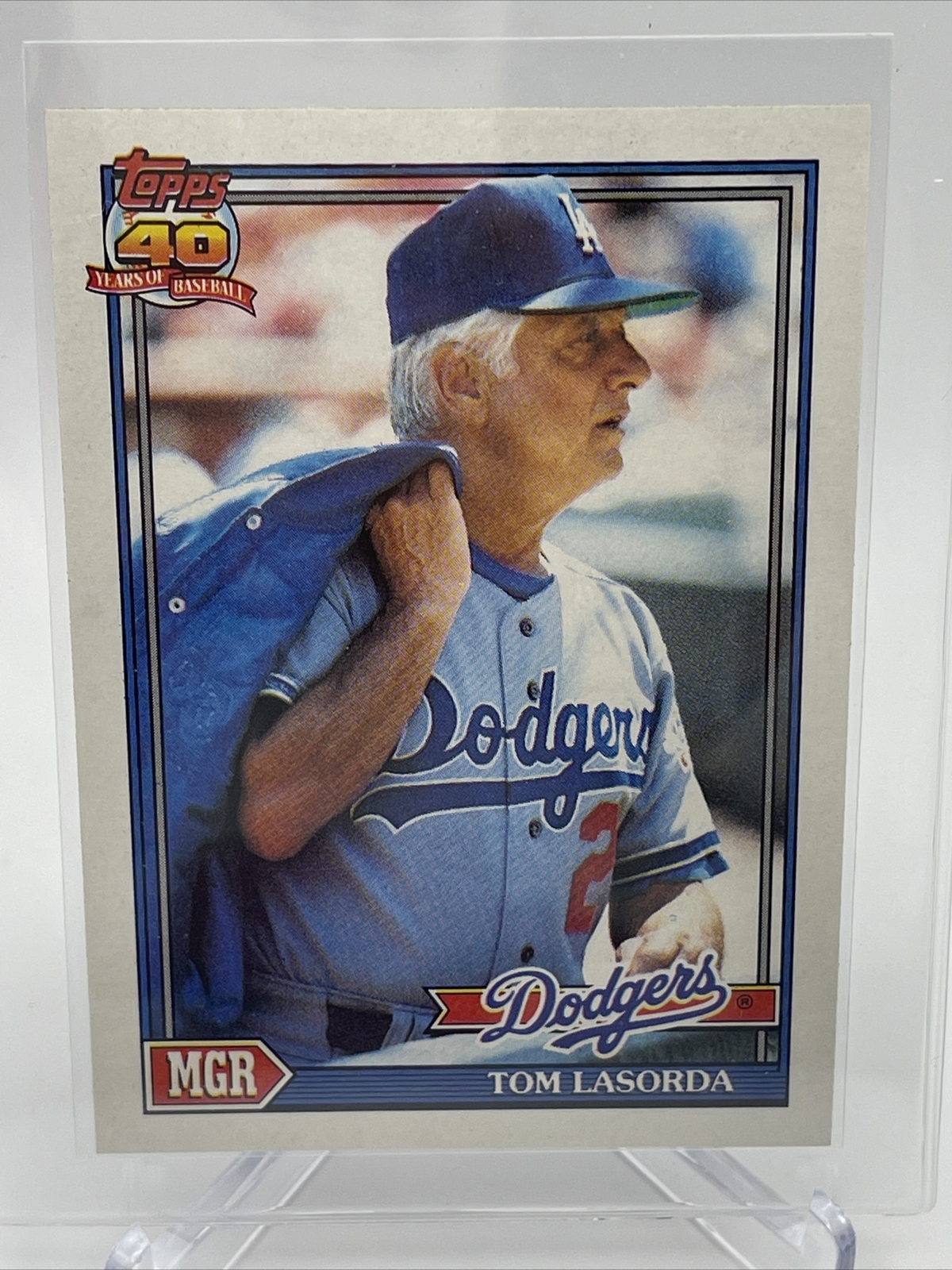 1991 Topps Tom Lasorda Baseball Card #789 Nm-Mint FREE SHIPPING | eBay