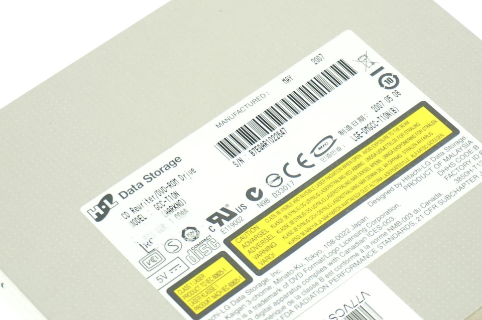 GCC-T10N GENUINE GATEWAY DVD DRIVE WITH BEZEL ML3109 W340UI (CF314) - Image 4 of 4