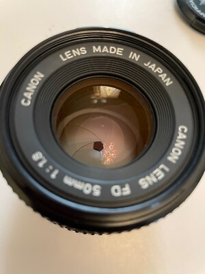 Canon FD 50mm F1.8 N + 1984 Worl Cup Cap