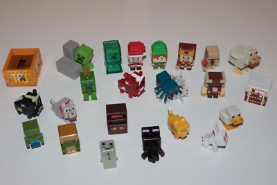 Minecraft 1 Inch Mini Figures Assorted Lot of 22 | eBay