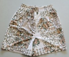 VTG Women's Floral Shorts Granny Core Unknown Size Elastic Waist