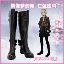 Anime Nito Nazuna Cosplay Shoes Black High Heel Thigh Boots Cos Costume Shoes