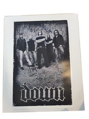 Down Phil Anselmo Rex Brown Pantera Superjoint Ritual Signed Poster 