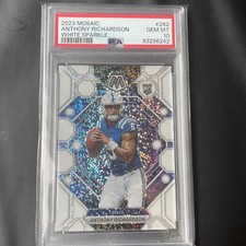 2023 Panini Mosaic Anthony Richardson RC White Sparkle PSA 10 💎#282 Colts