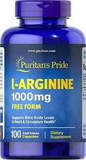 L-Arginine 1000 Mg Capsules, 100 Count, White, 4332490165 