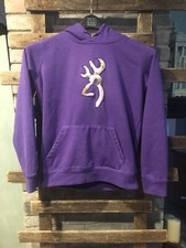 Sudadera con capucha para mujer Browning for Her, mediana, morada con logotipo rosa y camuflaje