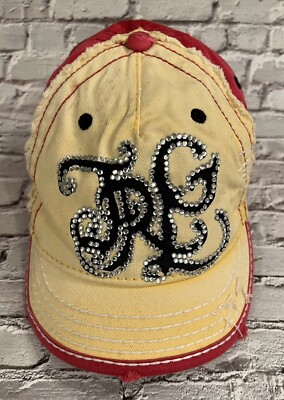 True Religion Distressed Style Strapback Trucker Baseball Cap Hat