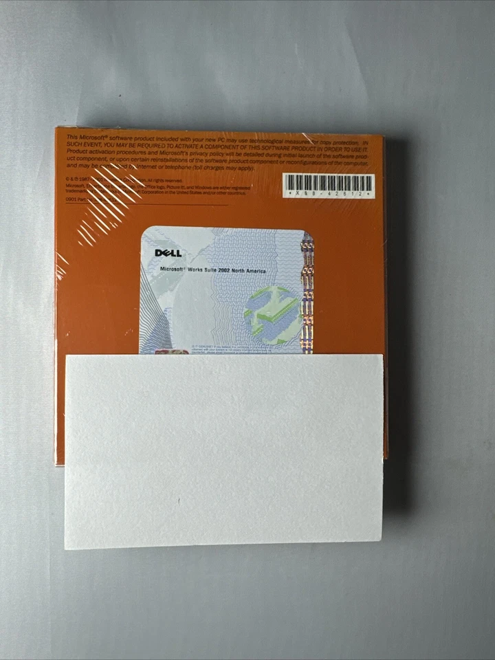 Microsoft Works Suite 2002 w/ Product Key (5-Disk Set) SEALED - Image 2 of 4